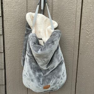 New JJ Cole 0-12 months warm and cozy gray bunting bag infant winter warm gear
